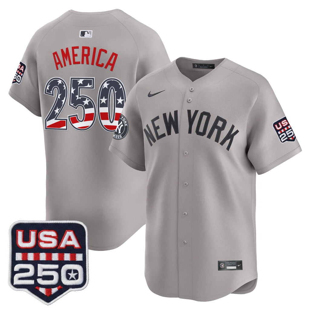 Men's New York Yankees USA 250 Fourth of July Vapor Premier Limited Jersey - All Stitched
