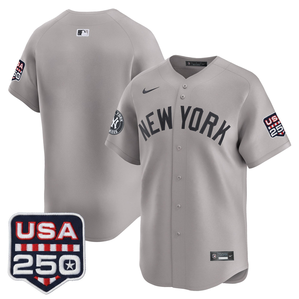 Men's New York Yankees USA 250 Fourth of July Vapor Premier Limited Jersey - All Stitched