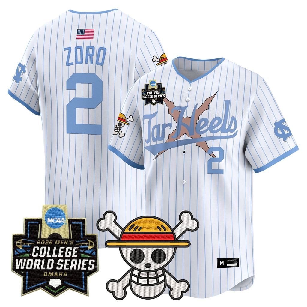 Men's North Carolina Tar Heels 2026 World Series x One Piece Vapor Premier Limited Jersey - All Stitched