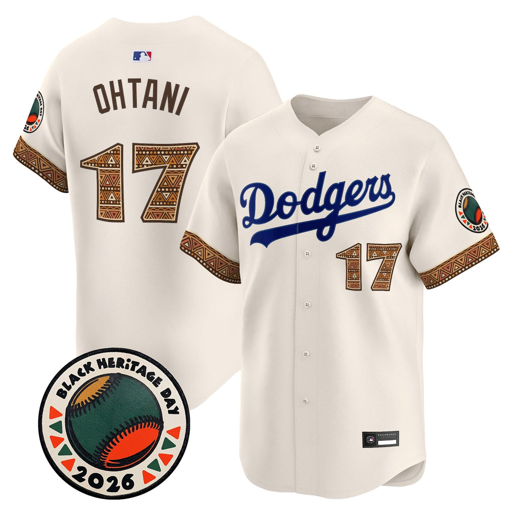 Men's Los Angeles Dodgers 2026 Black Heritage Day Vapor Premier Limited Jersey - Stitched