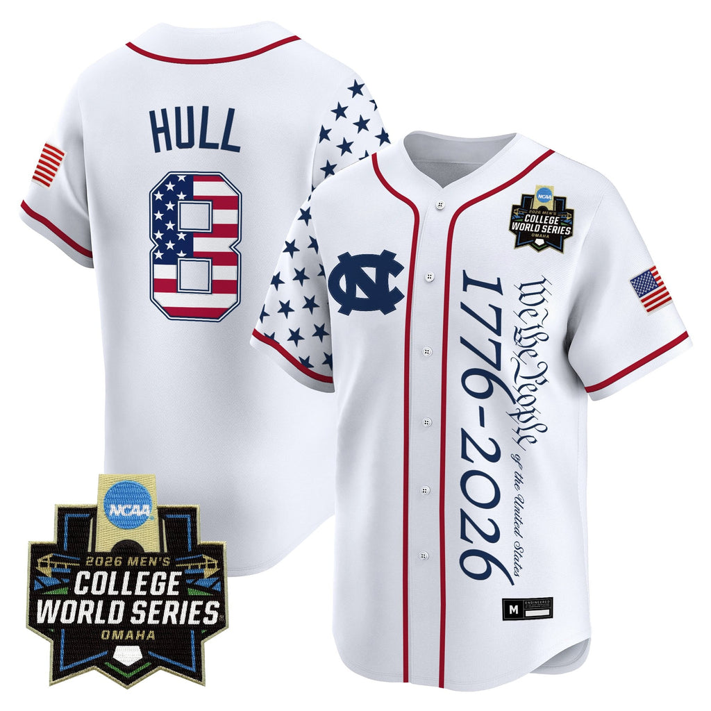 Men's North Carolina Tar Heels 2026 World Series "America 250 Edition" Vapor Premier Limited Jersey V2 - All Stitched