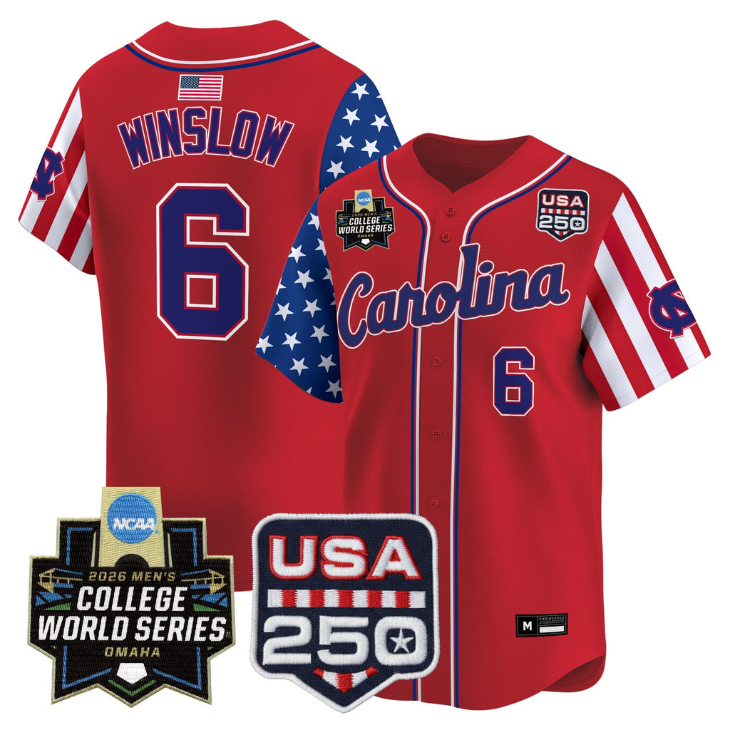 Men's North Carolina Tar Heels 2026 World Series "America 250 Edition" Vapor Premier Limited Jersey - All Stitched