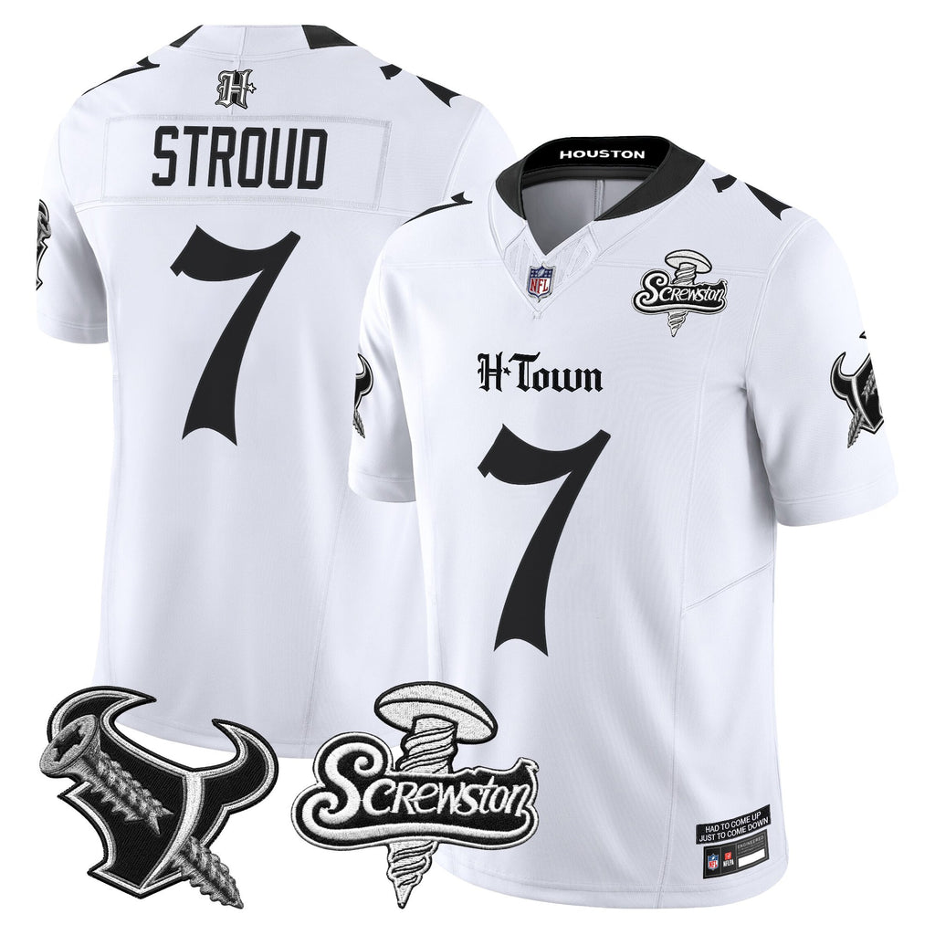 Men's Houston Texans DJ Screw Vapor Limited Jersey - Gothic Edition - All Stitched