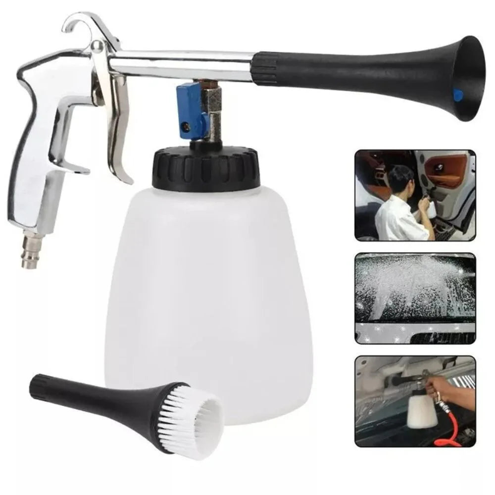 1000ML High Pressure Tornador Car Cleaning Washer Dust Blower Wash Gun with Brush Interior and Exterior Deep Clean EU/US/JP